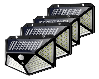 Lampara led x4 reflector solar 100 wats - TodoTecnoArgentina