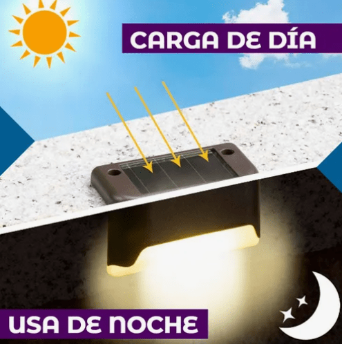 Led solares esacalones x 4 - TodoTecnoArgentina