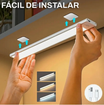 Barra LED con Sensor de Movimiento Recargable USB