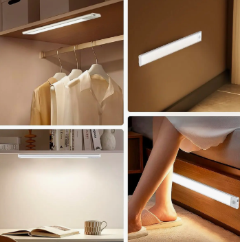 Barra LED con Sensor de Movimiento Recargable USB