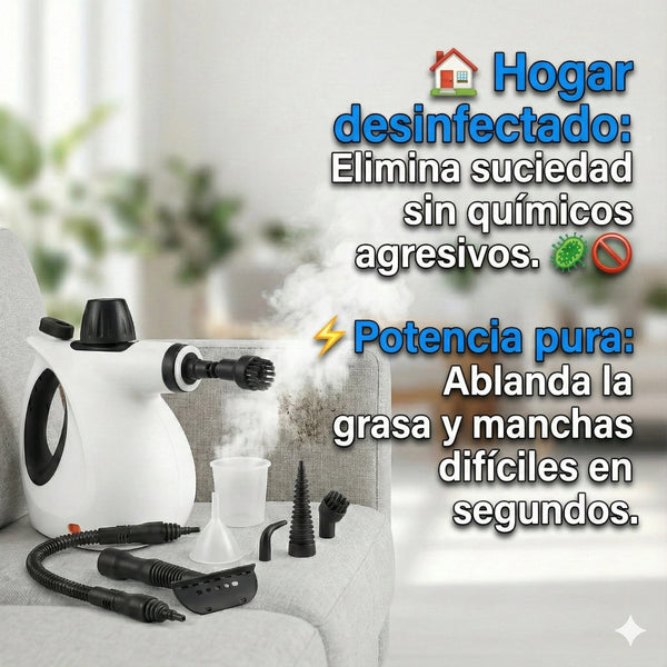 Limpiadora Vapor Profesional 10 Accesorios Hogar Auto - TodoTecnoArgentina