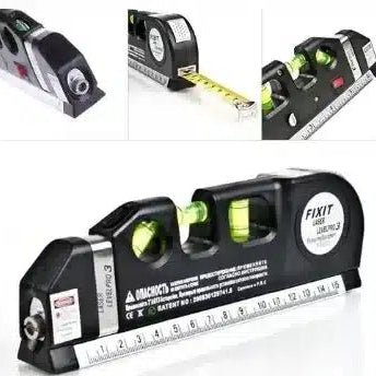 Nivel Regla cinta métrica láser 3 burbujas - TodoTecnoArgentina