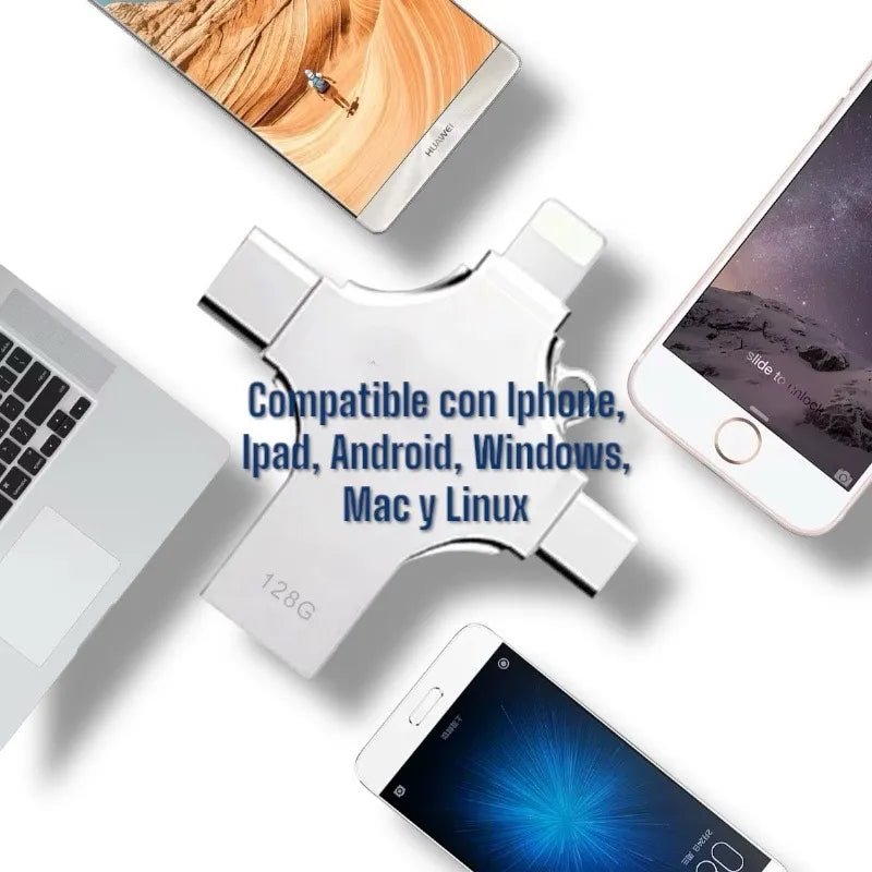 Pendrive 4 en 1 Multidispositivo - TodoTecnoArgentina