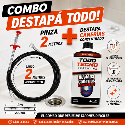 Pinza Flexible Desobstructora para Cañerías