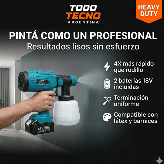 Pistola de pintar inalámbrica 18V - comprar Argentina