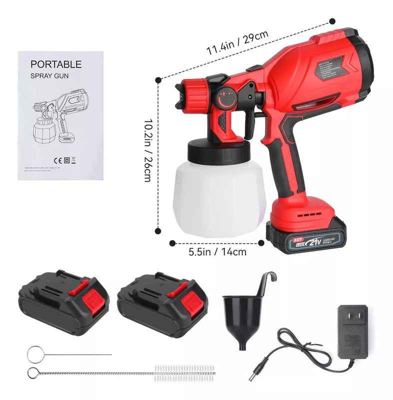 Pistola Pintar Inalámbrica 900cc 1.8mm - TodoTecnoArgentina