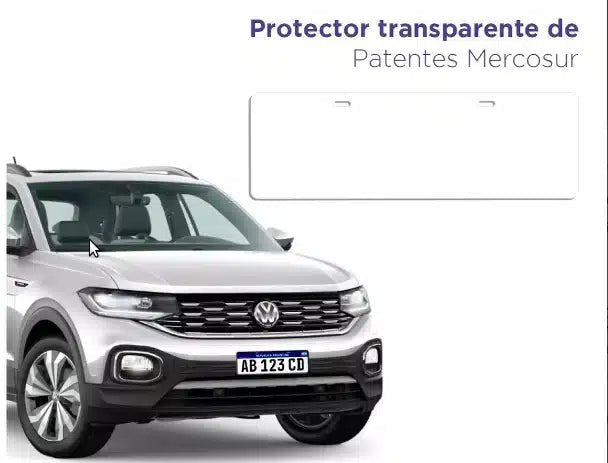 ProtecPatente: Protector Transparente para Patentes de Autos X2 - TodoTecnoArgentina