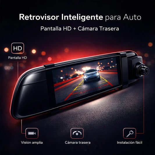 Retrovisor con doble cámara de Grabacion - TodoTecnoArgentina