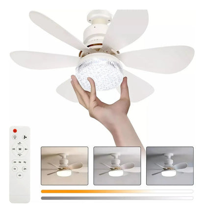 Ventilador de Techo LED Aspas Plegables - TodoTecnoArgentina
