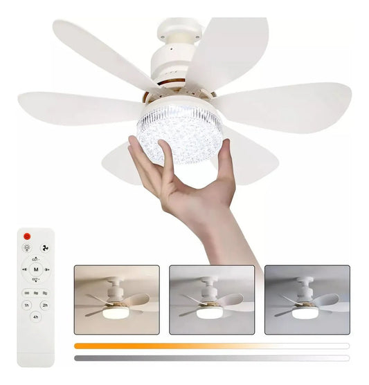 Ventilador de Techo LED Aspas Plegables - TodoTecnoArgentina