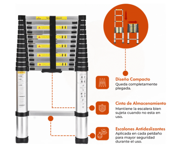 Escalera Telescopica SUPEREFORZADA - Image 3