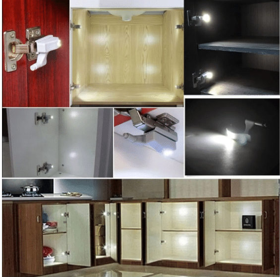 Luz activada al abrir el mueble