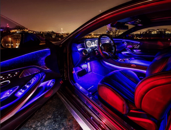 4 Tiras Led RGB Control Remoto Luz Interior Autos