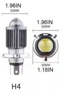 Lámparas LED H4 Cree con lupa y disipador térmico - Image 3