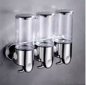 Triple dispenser jabón para ducha