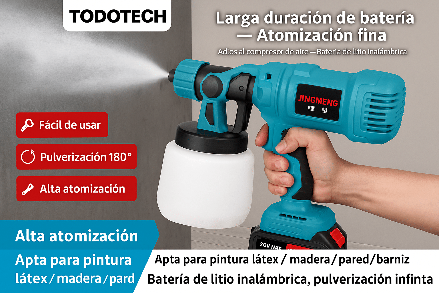 Extensión enredada interrumpiendo el trabajo